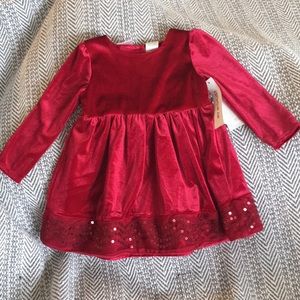 Red baby party dress